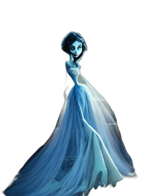 dress, concept art, fantasy art, cartoon transparent PNG cut-out