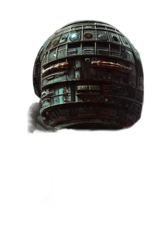 robot, building, weapon, hat transparent PNG cut-out