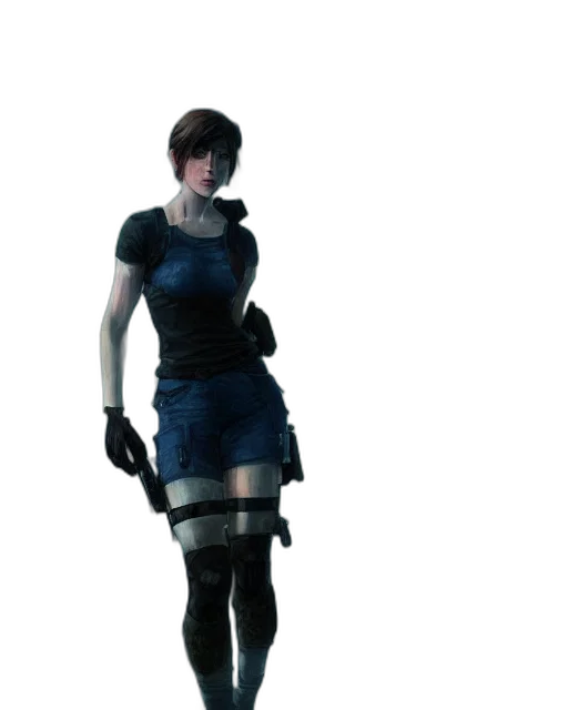 dress, staff, weapon, robot transparent PNG cut-out