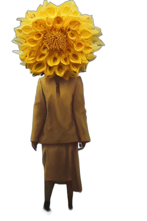 flower, mask, hat, jacket transparent PNG cut-out