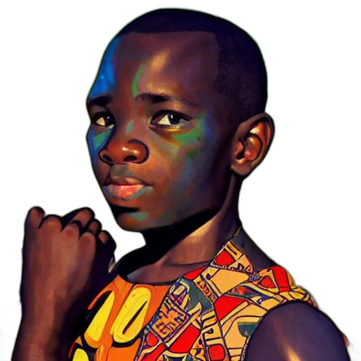 face, animal, photorealistic, comic book art transparent PNG cut-out