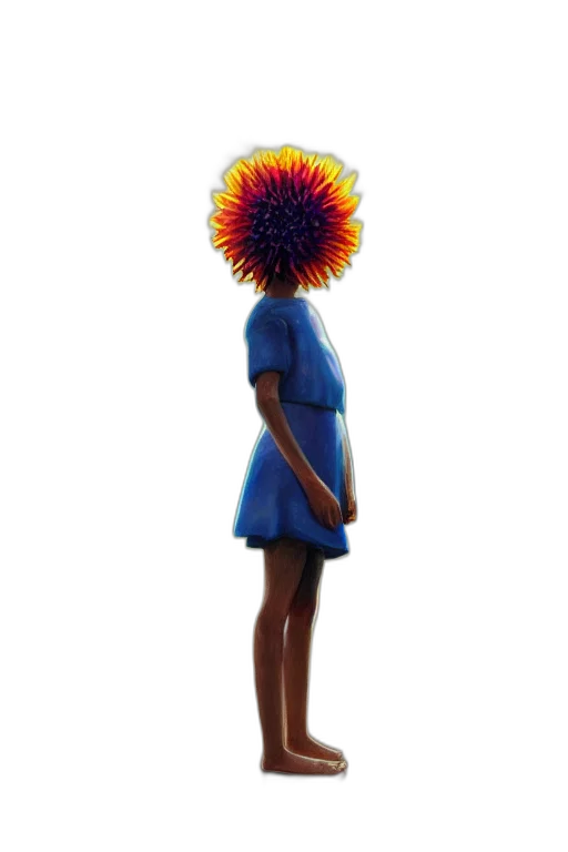 dress, flower, hair, umbrella transparent PNG cut-out