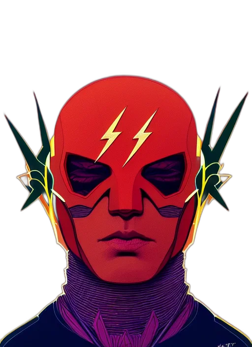 mask, face, comic book art, concept art transparent PNG cut-out