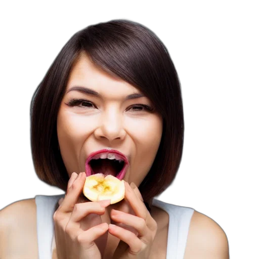 food, face, jewelry, photorealistic transparent PNG cut-out
