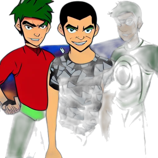 concept art, 3d render, comic book art, cartoon transparent PNG cut-out