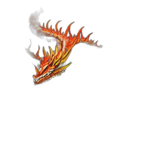dragon, staff, creature, weapon transparent PNG cut-out