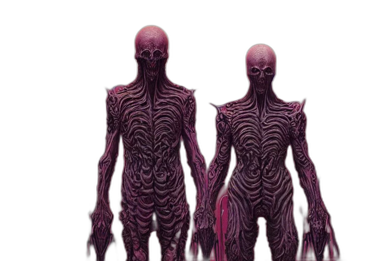 creature, concept art, 3d render, cyberpunk transparent PNG cut-out
