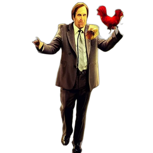 concept art, pixel art, saul, goodman transparent PNG cut-out