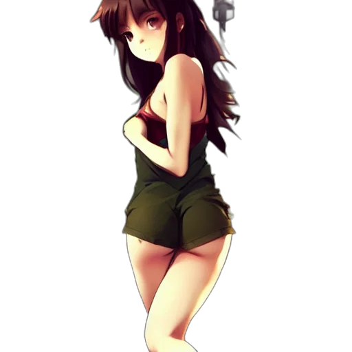 dress, staff, robot, anime transparent PNG cut-out