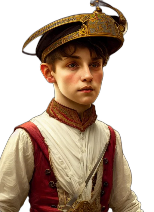 hat, staff, face, crown transparent PNG cut-out