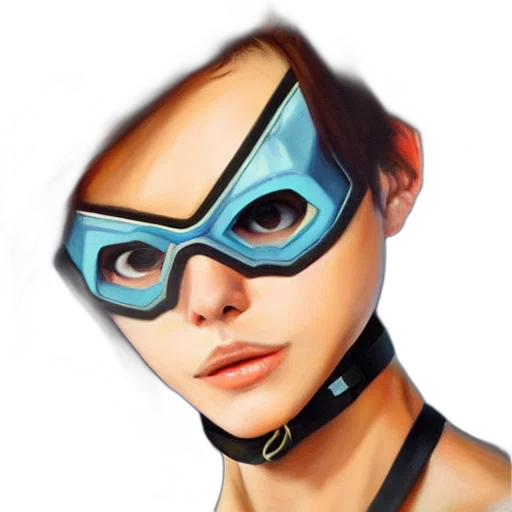mask, face, jewelry, comic book art transparent PNG cut-out