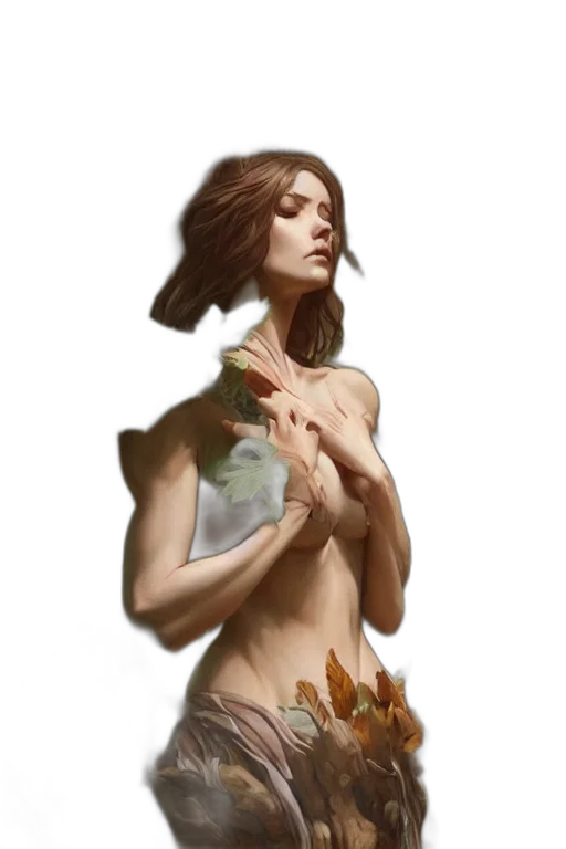 dress, creature, jewelry, concept art transparent PNG cut-out
