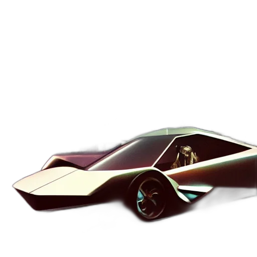 car, concept art, 3d render, photorealistic transparent PNG cut-out