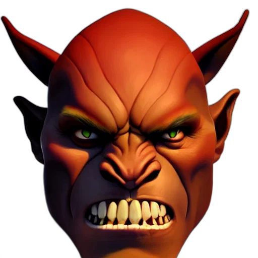 face, mask, 3d render, concept art transparent PNG cut-out