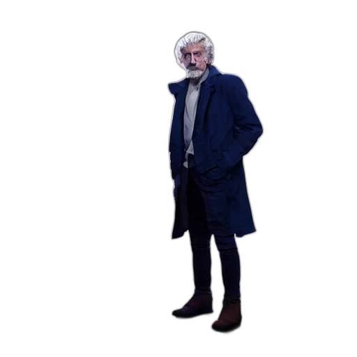 jacket, staff, creature, animal transparent PNG cut-out