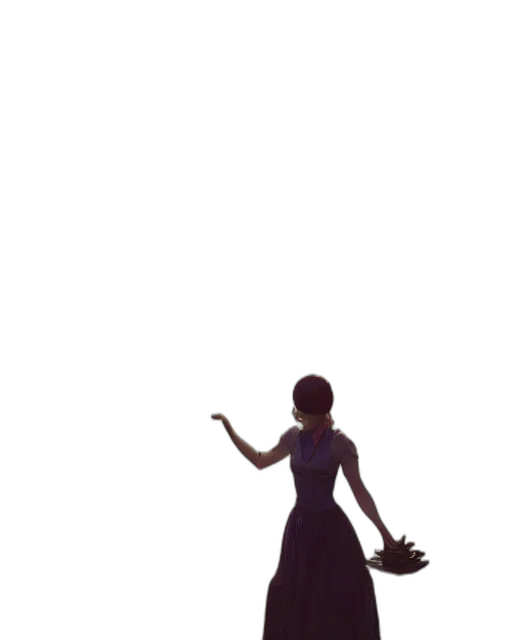 dress, staff, umbrella, weapon transparent PNG cut-out