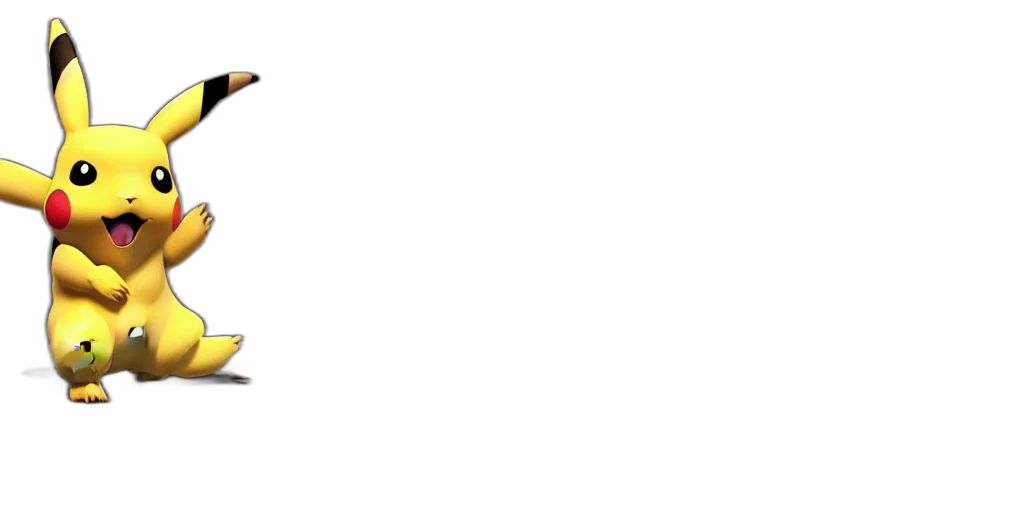 realistic, looking, pikachu, unreal transparent PNG cut-out