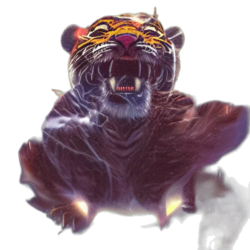 animal, creature, staff, fantasy art transparent PNG cut-out