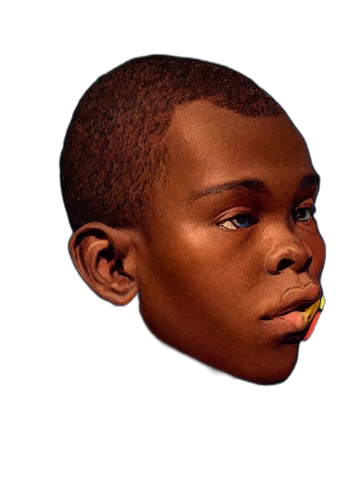 face, mask, hair, creature transparent PNG cut-out