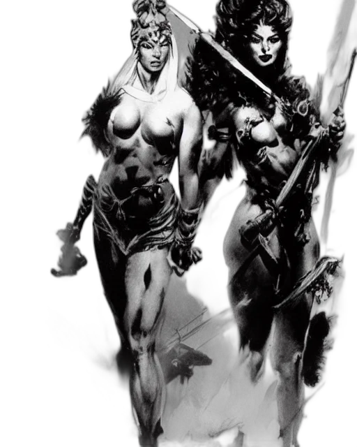 comic book art, concept art, fantasy art, pencil sketch transparent PNG cut-out
