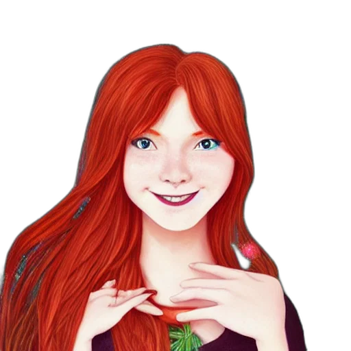 jewelry, face, cartoon, fantasy art transparent PNG cut-out