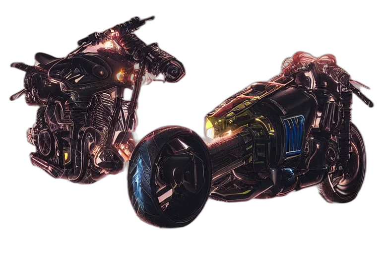 weapon, robot, car, concept art transparent PNG cut-out