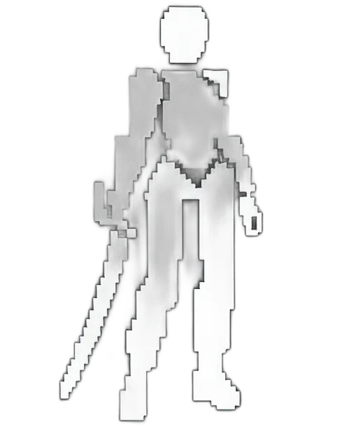 robot, staff, weapon, sword transparent PNG cut-out