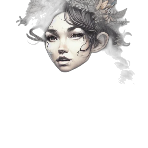 crown, face, mask, hair transparent PNG cut-out