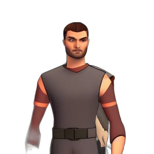 staff, weapon, concept art, 3d render transparent PNG cut-out