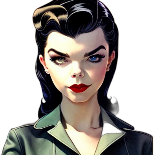 face, comic book art, concept art, cartoon transparent PNG cut-out