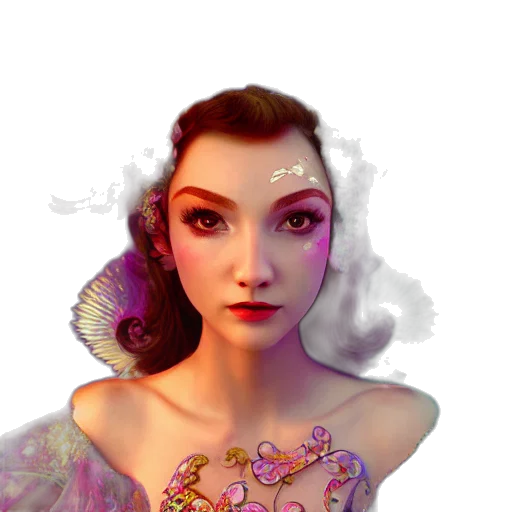 face, dress, crown, jewelry transparent PNG cut-out