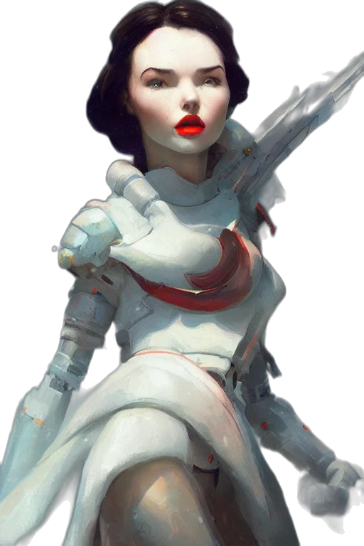robot, staff, sword, face transparent PNG cut-out