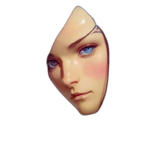 face, mask, crown, jewelry transparent PNG cut-out