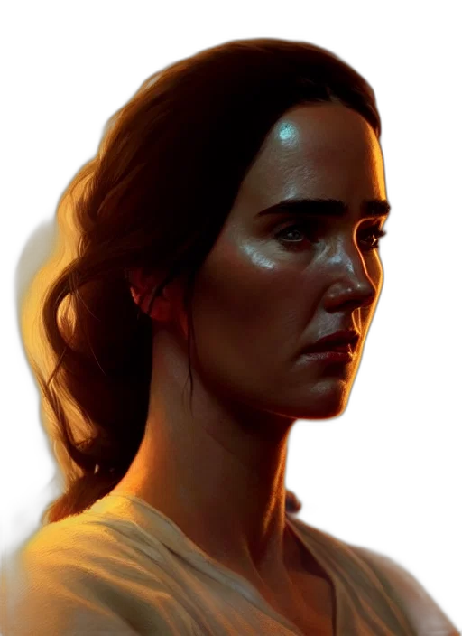 face, photorealistic, concept art, 3d render transparent PNG cut-out