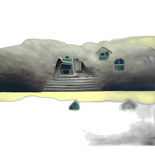 building, concept art, 3d render, fantasy art transparent PNG cut-out