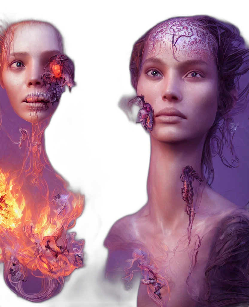robot, face, concept art, fantasy art transparent PNG cut-out