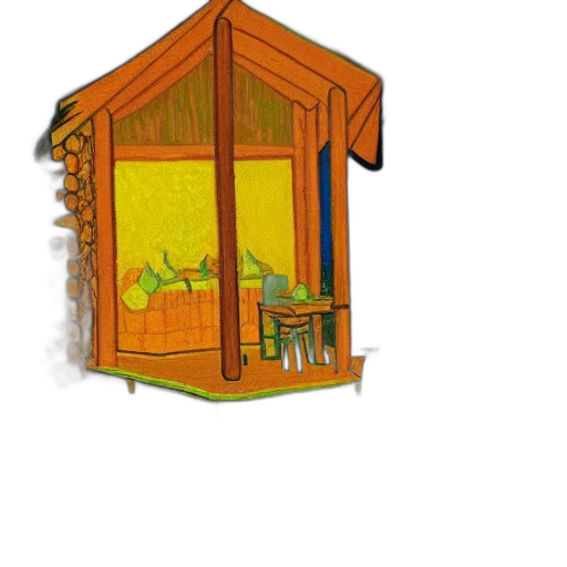 furniture, concept art, 3d render, pixel art transparent PNG cut-out