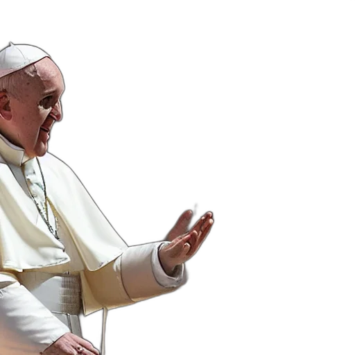 3d render, pope, borderlands transparent PNG cut-out