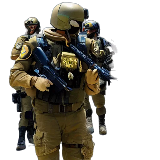 weapon, mask, staff, 3d render transparent PNG cut-out