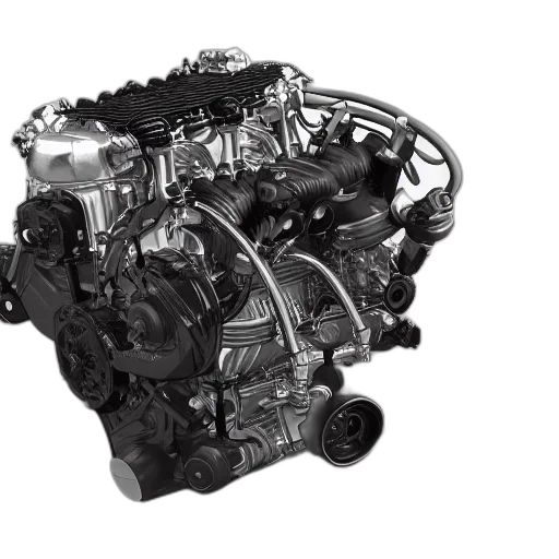 car, engine, runs, off transparent PNG cut-out