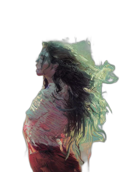 hair, dress, jacket, face transparent PNG cut-out