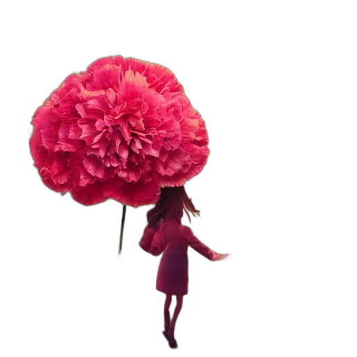 flower, umbrella, dress, hat transparent PNG cut-out