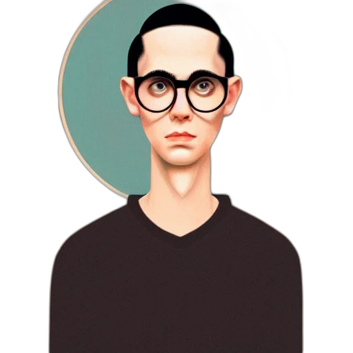 face, staff, cartoon, pixel art transparent PNG cut-out
