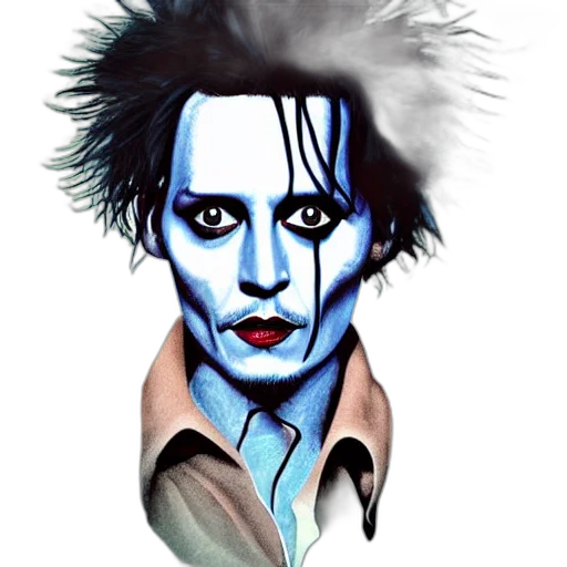 face, mask, creature, comic book art transparent PNG cut-out