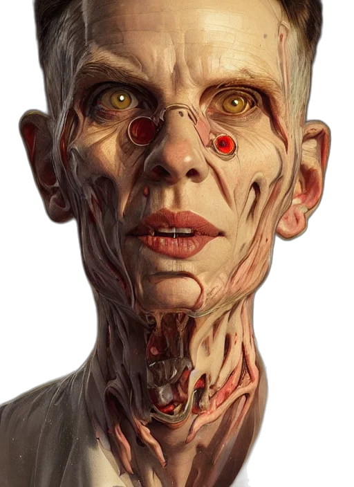 face, mask, creature, robot transparent PNG cut-out