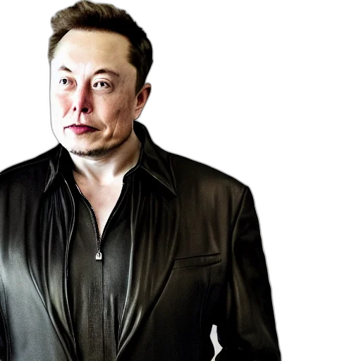 jacket, robot, face, elon transparent PNG cut-out