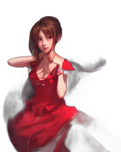 dress, face, fantasy art, concept art transparent PNG cut-out