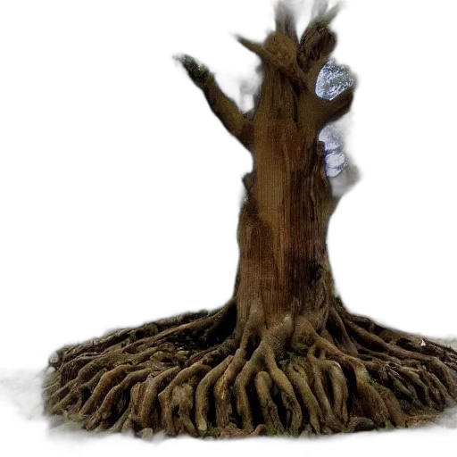 tree, hair, creature, crown transparent PNG cut-out
