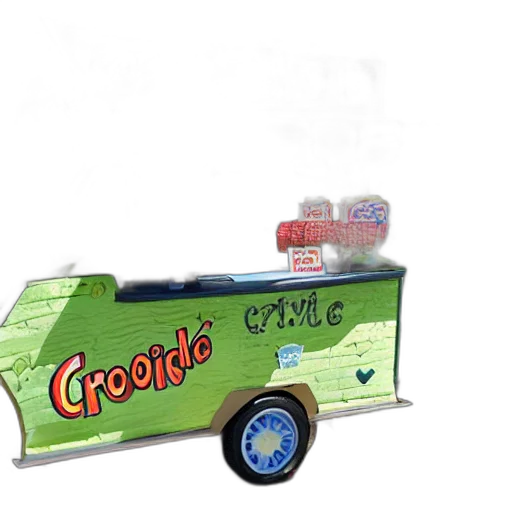 food, creature, 3d render, photorealistic transparent PNG cut-out