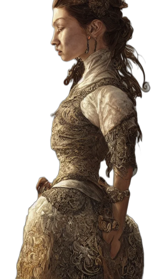 dress, face, staff, mask transparent PNG cut-out